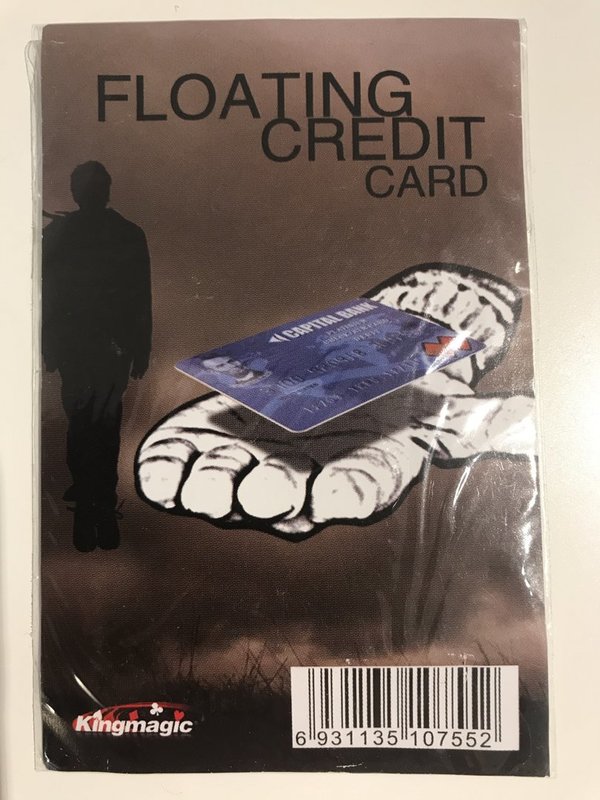 Schwebende Kreditkarte