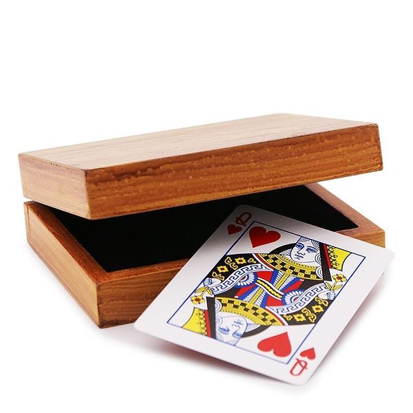 Magnetic Card Box / Kartenschatulle magnetisch Holz