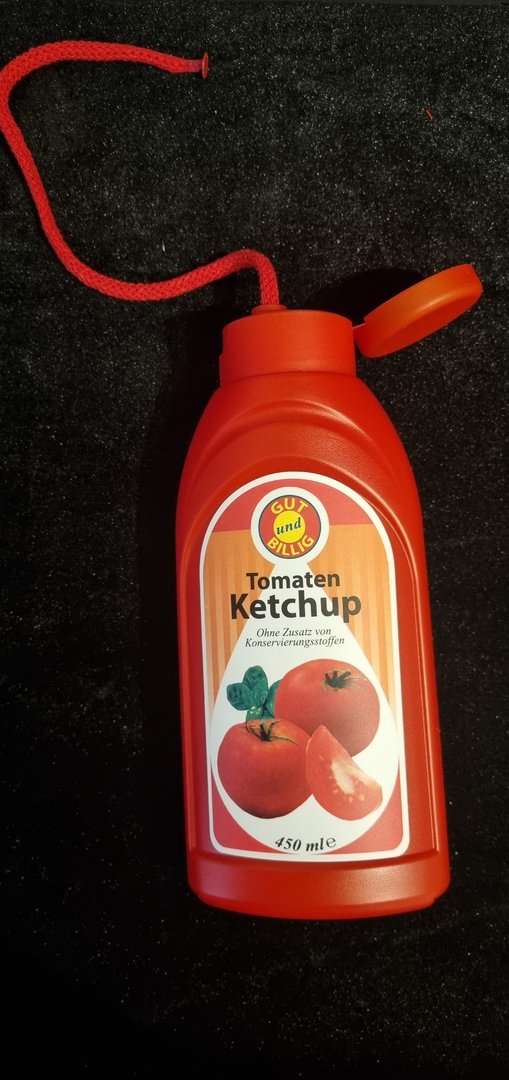Spritzende Ketchupflasche - Scherzartikel