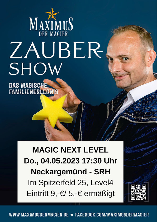Zaubershow "MAGIC NEXT LEVEL" 04.05.2023 um 17:30 Uhr - Neckargemünd