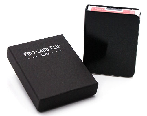 Kartenklammer - Schwarz / PRO CARD CLIP - black (Aluminium)